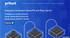 Desktop Screenshot of pritunl.com