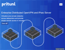 Tablet Screenshot of pritunl.com